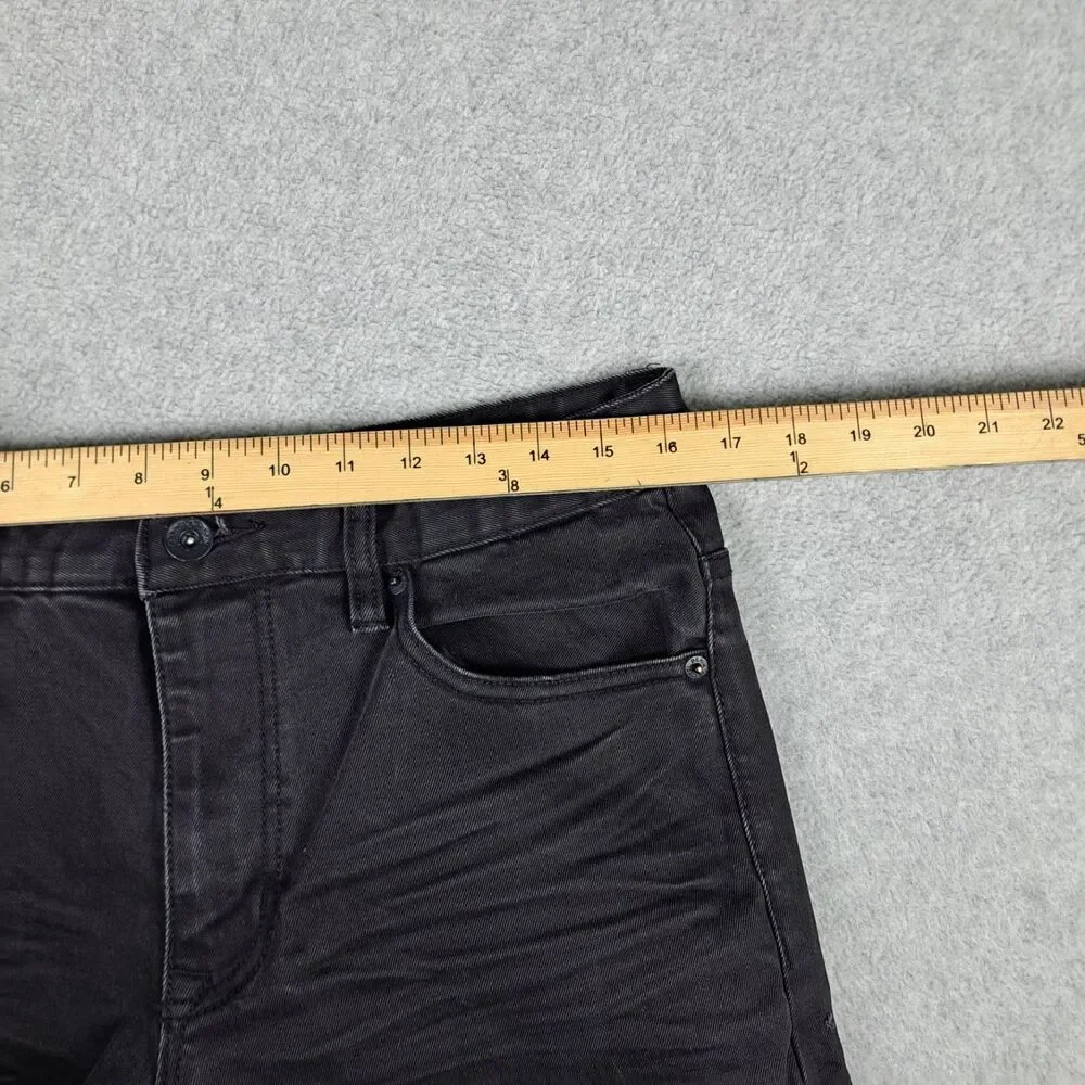 Decibel Jeans Men's 34x32 Black Denim Straight Skinny